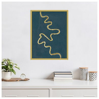 Oxbow III by Michael Willett Wood Framed Wall Art Print