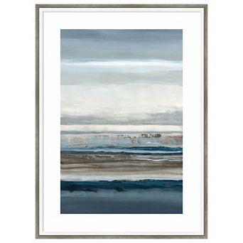 Shoreline Echoes by Hannah Dawson Wood Framed Wall Art Print