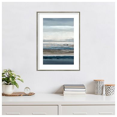 Shoreline Echoes by Hannah Dawson Wood Framed Wall Art Print