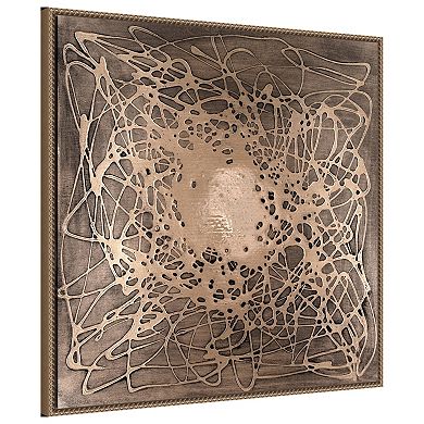 Neuron in Champagne by Michael Willett Framed Canvas Wall Art Print