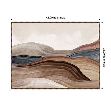 Silent Grand Canyon by Luna Mavis Framed Canvas Wall Art Print