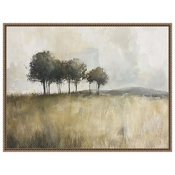Woodland Trees by Mona Grace Framed Canvas Wall Art Print