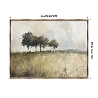 Woodland Trees by Mona Grace Framed Canvas Wall Art Print