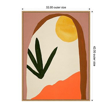 New Day I by Melissa W Framed Canvas Wall Art Print