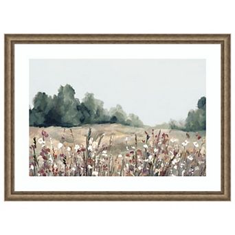 Muted Meadows by Hannah Dawson Wood Framed Wall Art Print