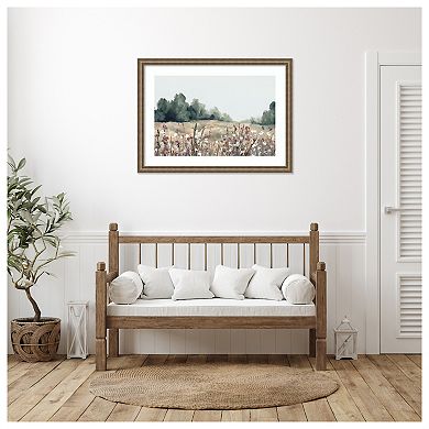 Muted Meadows by Hannah Dawson Wood Framed Wall Art Print