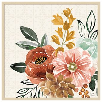 Chic Flowers by Dina June Wood Framed Wall Art Print