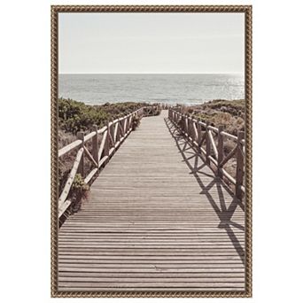 Beach 003 by Pictufy Studio III Framed Canvas Wall Art Print