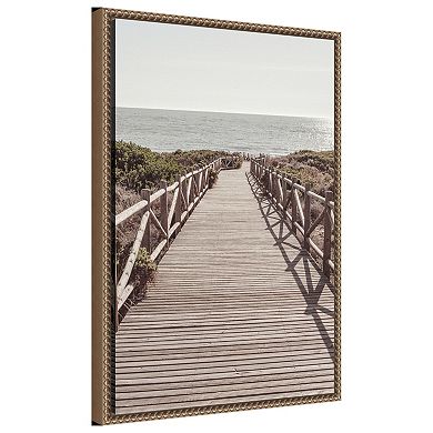 Beach 003 by Pictufy Studio III Framed Canvas Wall Art Print