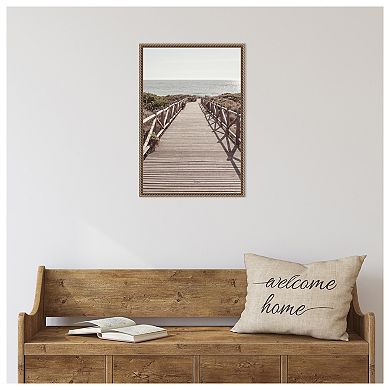 Beach 003 by Pictufy Studio III Framed Canvas Wall Art Print