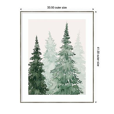 Winter Washed Coppice II by Grace Popp Wood Framed Wall Art Print