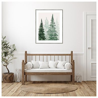 Winter Washed Coppice II by Grace Popp Wood Framed Wall Art Print