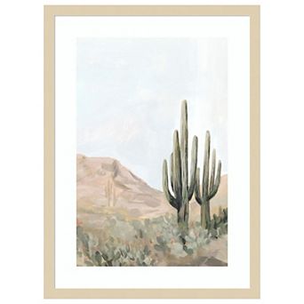 Desert Tranquility by Hannah Dawson Wood Framed Wall Art Print