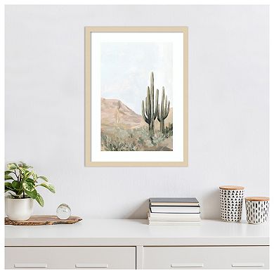 Desert Tranquility by Hannah Dawson Wood Framed Wall Art Print