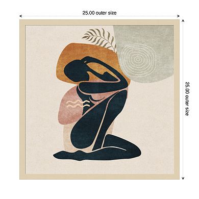 Lady by Emel Tunaboylu Wood Framed Wall Art Print