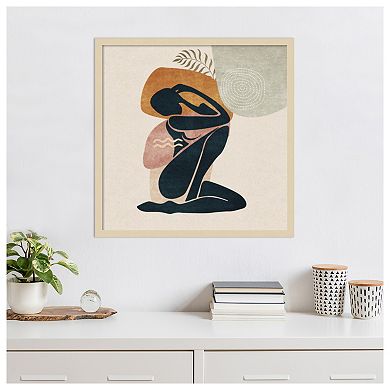 Lady by Emel Tunaboylu Wood Framed Wall Art Print