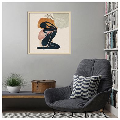 Lady by Emel Tunaboylu Wood Framed Wall Art Print