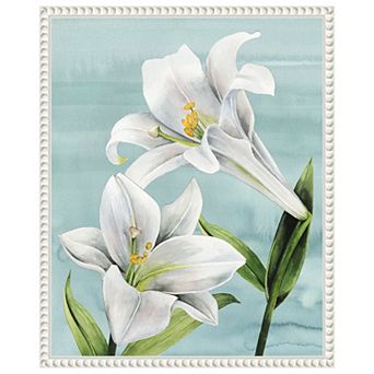 Peaceful Lilies I by Grace Popp Framed Canvas Wall Art Print