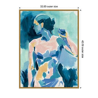 Loose Expressive Figure II by Victoria Barnes Framed Canvas Wall Art Print