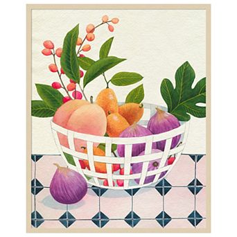Bright Fruit I by Grace Popp Wood Framed Wall Art Print