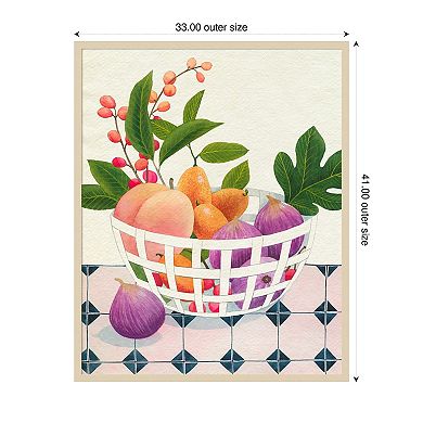 Bright Fruit I by Grace Popp Wood Framed Wall Art Print