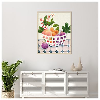 Bright Fruit I by Grace Popp Wood Framed Wall Art Print