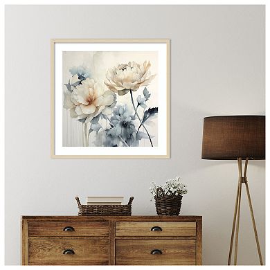 Blooms of Inspiration II by Lazar studio Wood Framed Wall Art Print