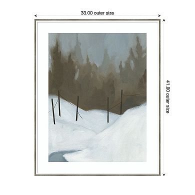 Deep Snow III by Jacob Green Wood Framed Wall Art Print
