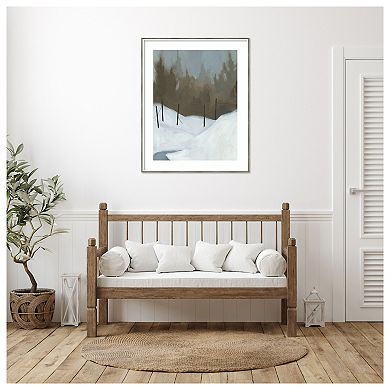 Deep Snow III by Jacob Green Wood Framed Wall Art Print