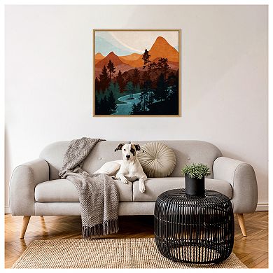 River 01 by Emel Tunaboylu Framed Canvas Wall Art Print