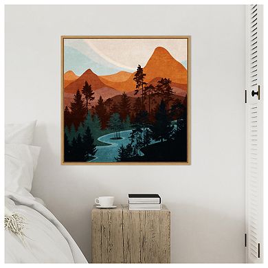 River 01 by Emel Tunaboylu Framed Canvas Wall Art Print