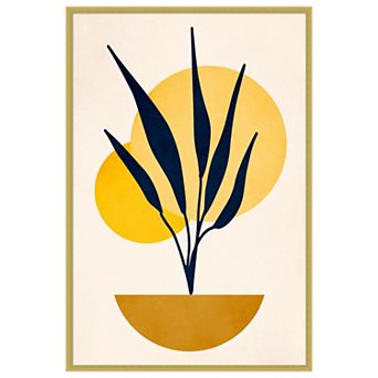 Copenhagen 1978 Study No 5 by Eins Kubistika Wood Framed Wall Art Print