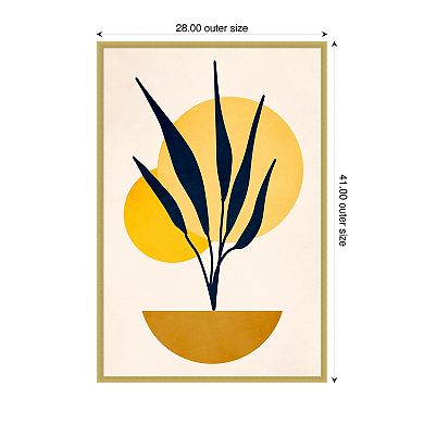 Copenhagen 1978 Study No 5 by Eins Kubistika Wood Framed Wall Art Print