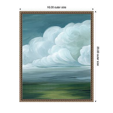 Coming Rainstorm II by Grace Popp Framed Canvas Wall Art Print