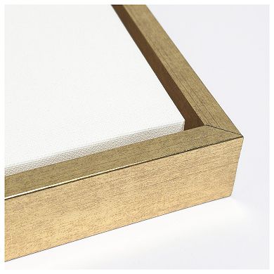 Beige Eucalyptus by Eins Kubistika Framed Canvas Wall Art Print