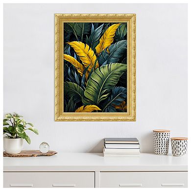 Palm Leaves 40 by Justyna Jaszke Wood Framed Wall Art Print
