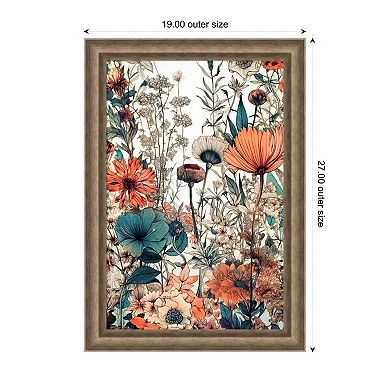 Meadow Flowers 9 by Justyna Jaszke Wood Framed Wall Art Print