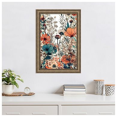 Meadow Flowers 9 by Justyna Jaszke Wood Framed Wall Art Print