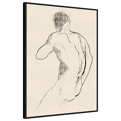 The Athlete by Roberto Moro Framed Canvas Wall Art Print