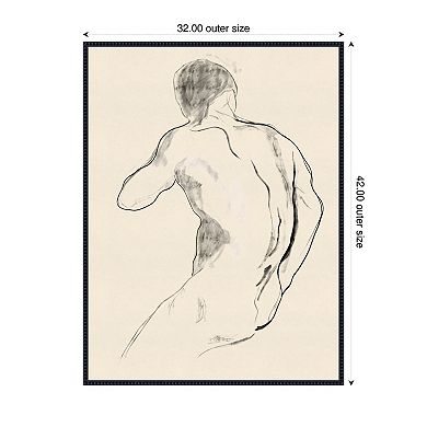 The Athlete by Roberto Moro Framed Canvas Wall Art Print