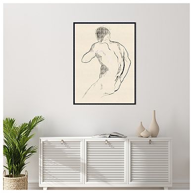 The Athlete by Roberto Moro Framed Canvas Wall Art Print