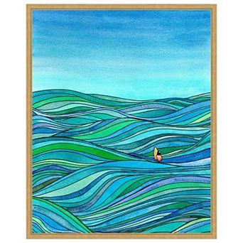 Surfer Bruh by Paul Mccreery Framed Canvas Wall Art Print