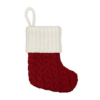St. Nicholas Square® Cable Knit Mini Christmas Stocking