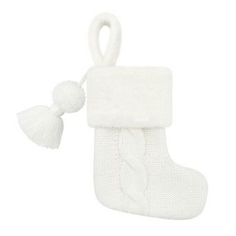 St. Nicholas Square® Knit and Faux Fur Mini Christmas Stocking