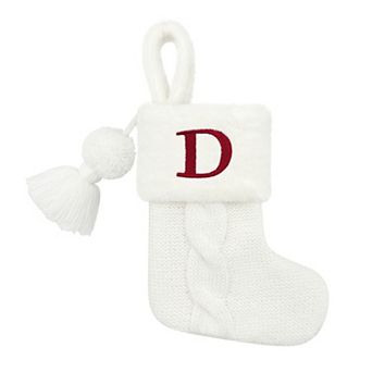 St. Nicholas Square® Knit and Faux Fur Mini Christmas Stocking