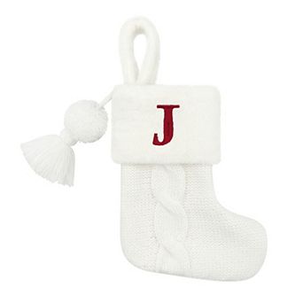 St. Nicholas Square® Knit and Faux Fur Mini Christmas Stocking
