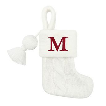 St. Nicholas Square® Knit and Faux Fur Mini Christmas Stocking
