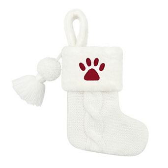 St. Nicholas Square® Knit and Faux Fur Mini Christmas Stocking