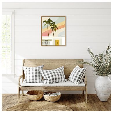 Palm Springs Paradise I by Victoria Barnes Framed Canvas Wall Art Print