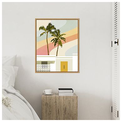 Palm Springs Paradise I by Victoria Barnes Framed Canvas Wall Art Print